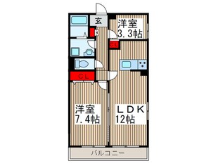 リブリ・riccoⅡの物件間取画像